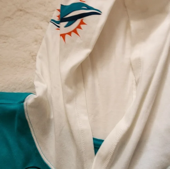 Nike Dri-Fit NFL - Miami Dolphins Long sleeve Shirt W/ Hood - Picture 5 of 5